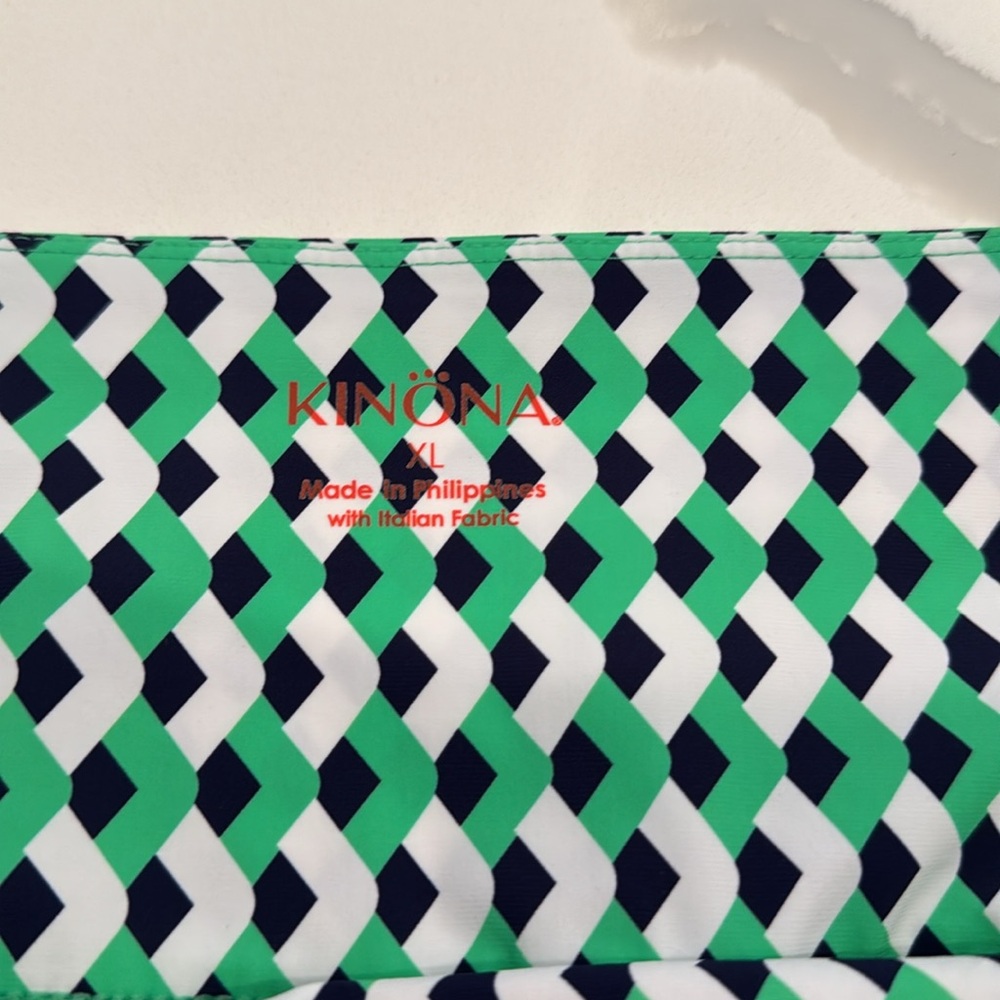 Kinona Green and White Golf Skort for Athletic Wear XL - Picture 2 of 8